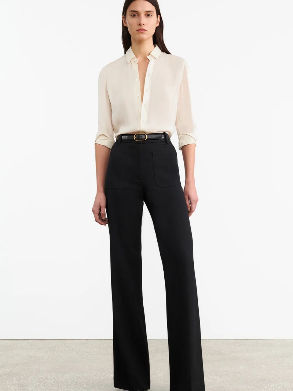 Nili Lotan Christophe Wool Pant - Size 12 - Picture 3 of 12